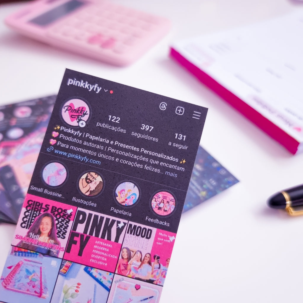 Cartões de Visitas personalizado feed do instagram (100 unds)
