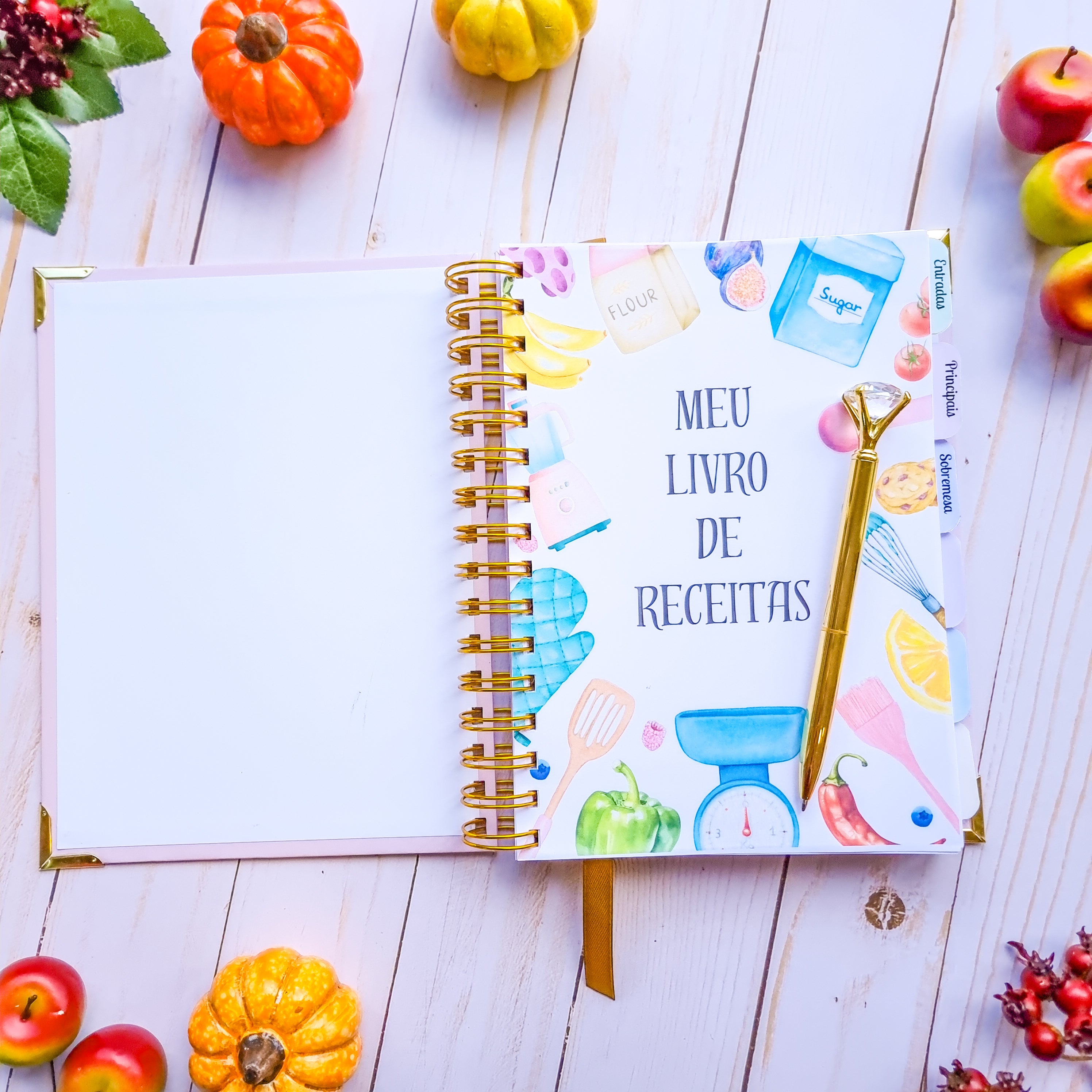 Caderno de Receitas A Alegria de Cozinhar