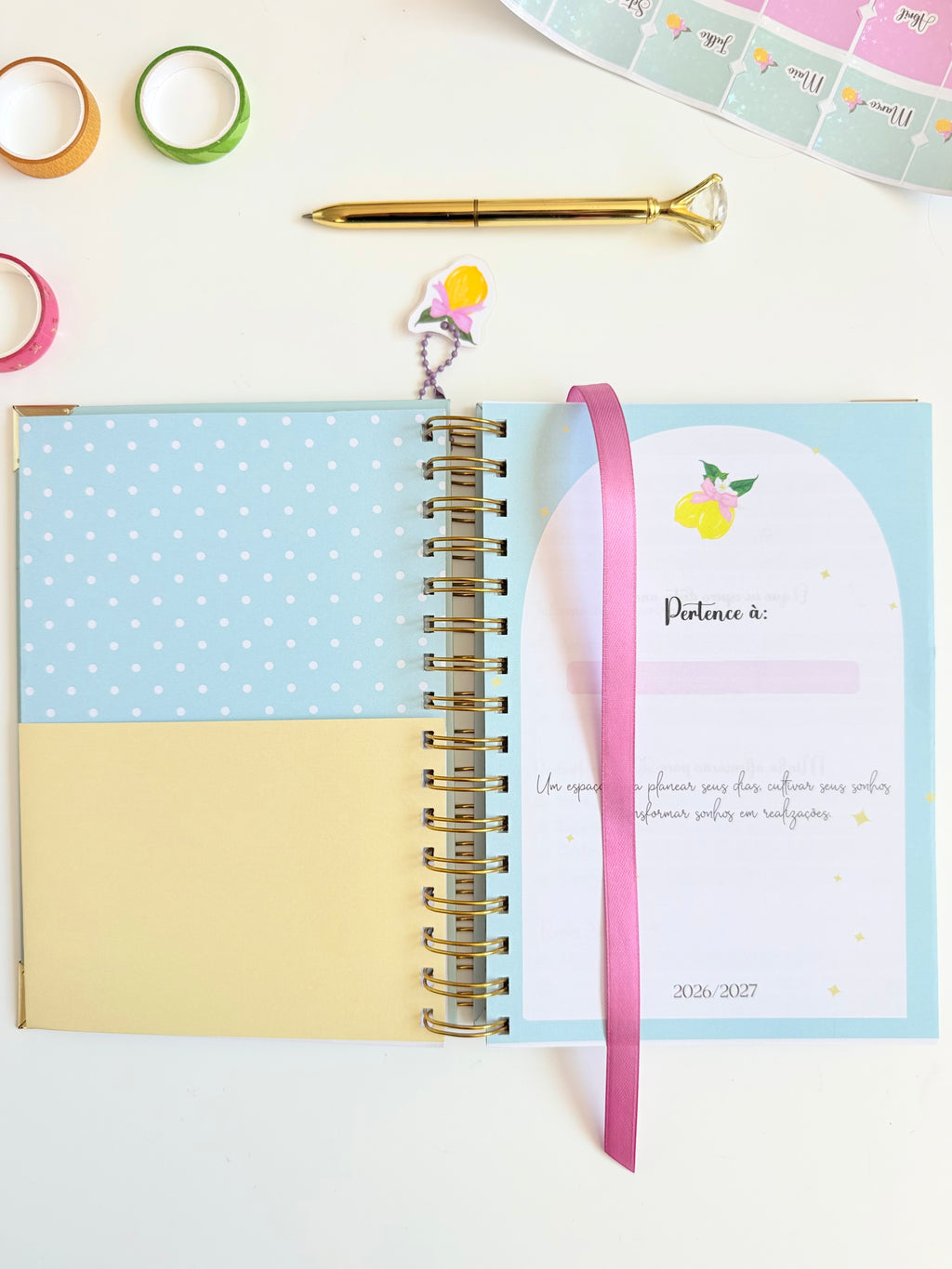 Agenda Planner Semanal Doce Limão 🍋