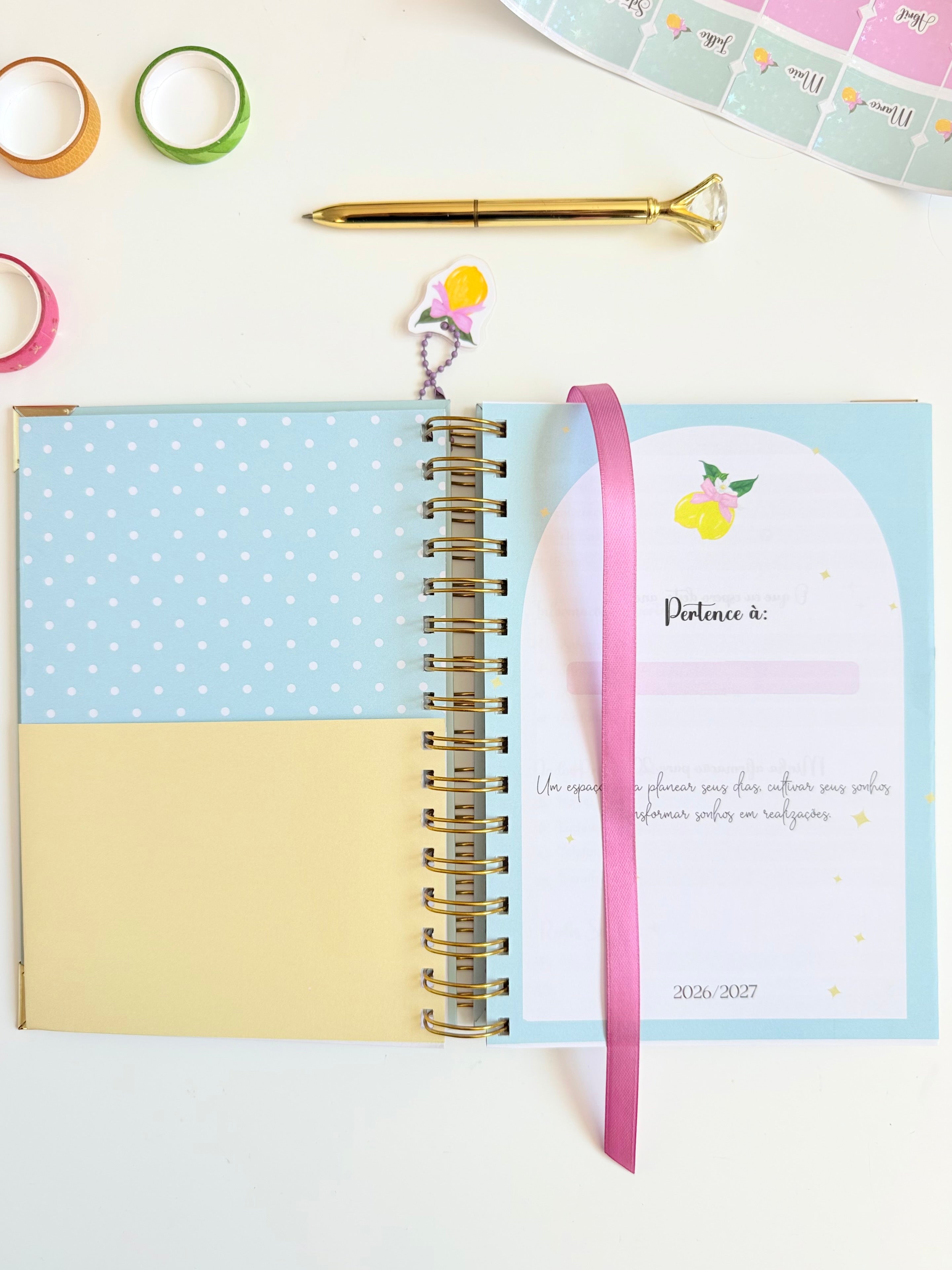 Agenda Planner Semanal Doce Limão 🍋