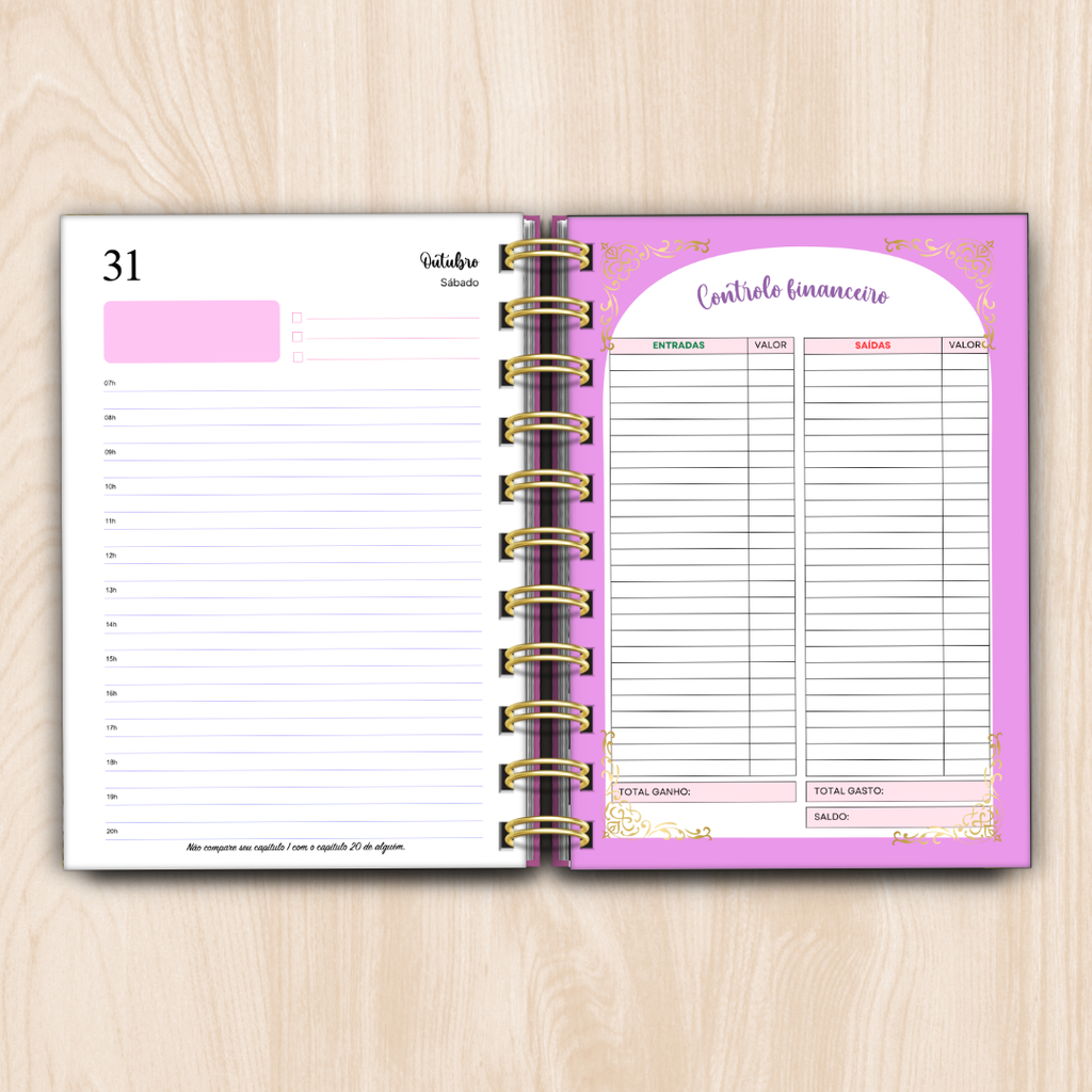 Agenda Diária 2026 Jardim Encantado 2026