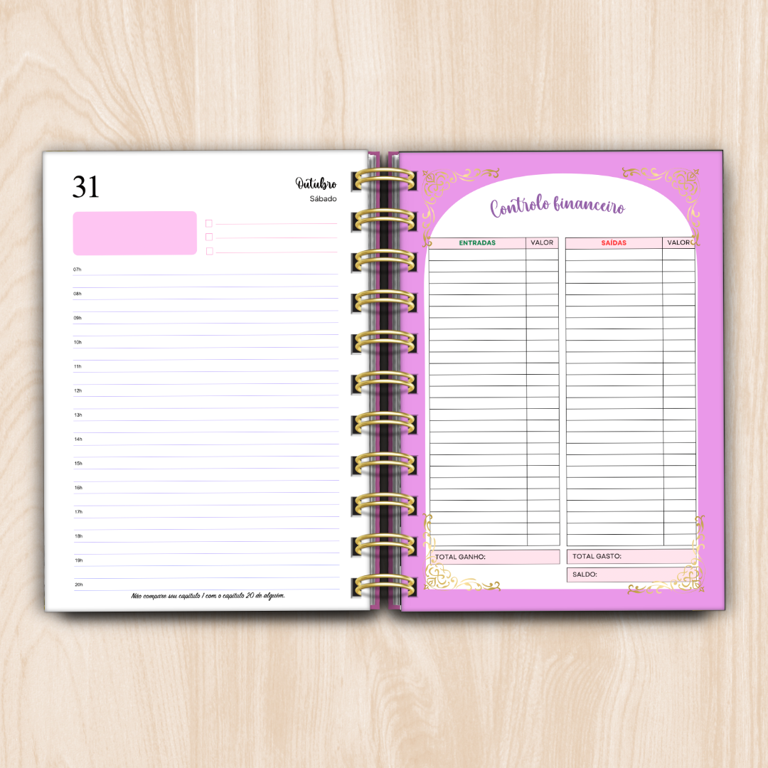 Agenda Diária 2026 Jardim Encantado 2026