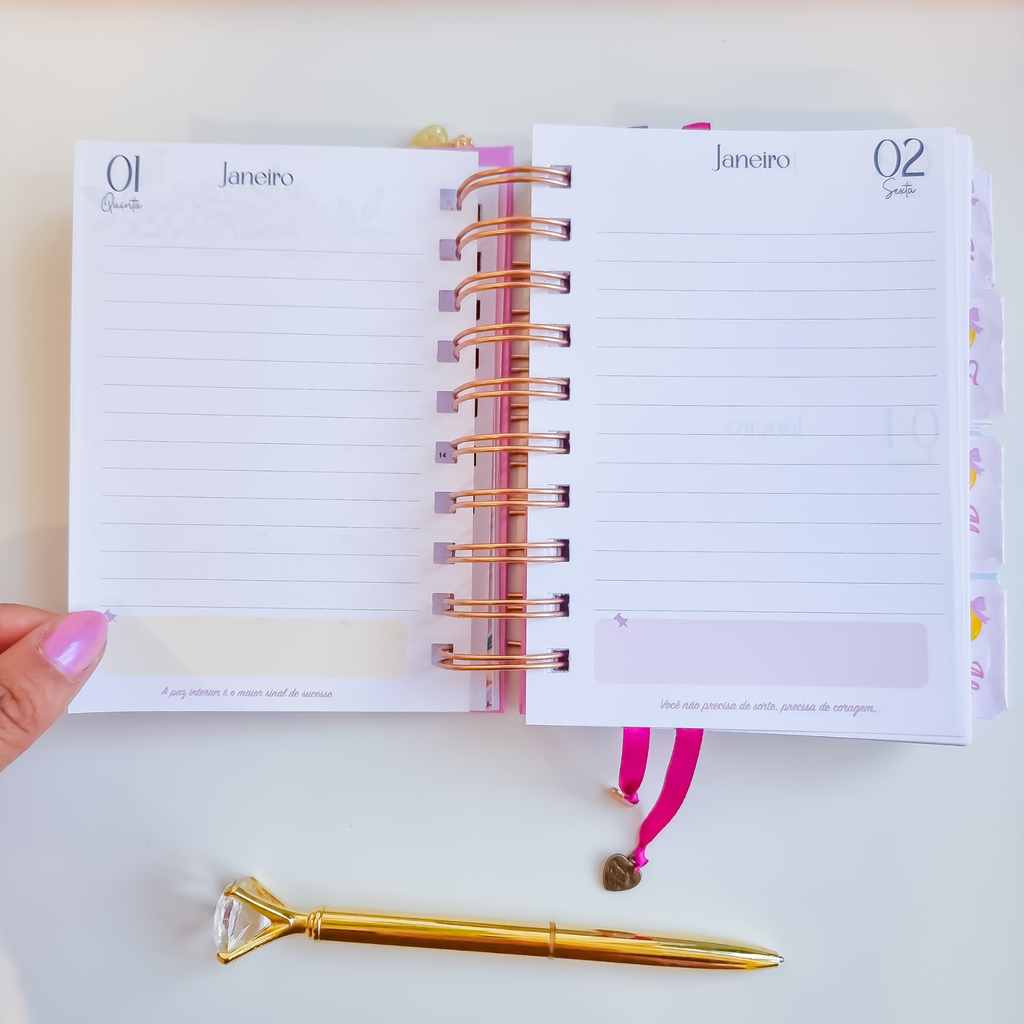 Agenda Personalizada Diária Mini A6