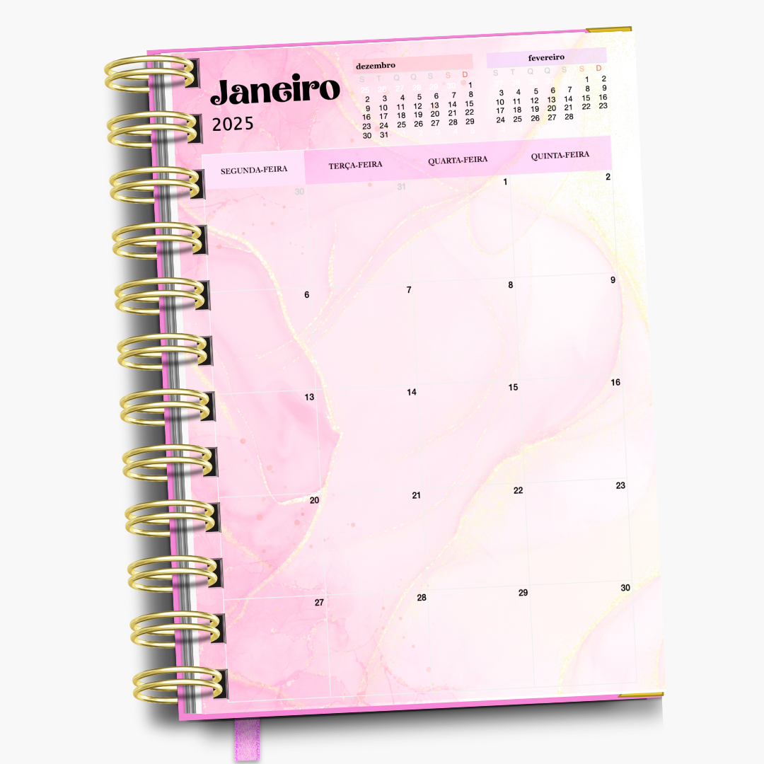 Agenda Sonho Cor de Rosa