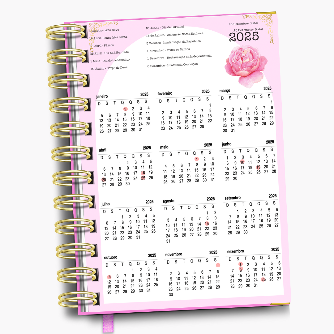 Agenda Sonho Cor de Rosa