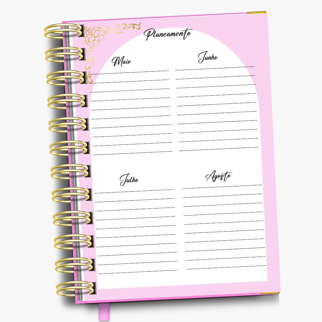 Agenda Sonho Cor de Rosa