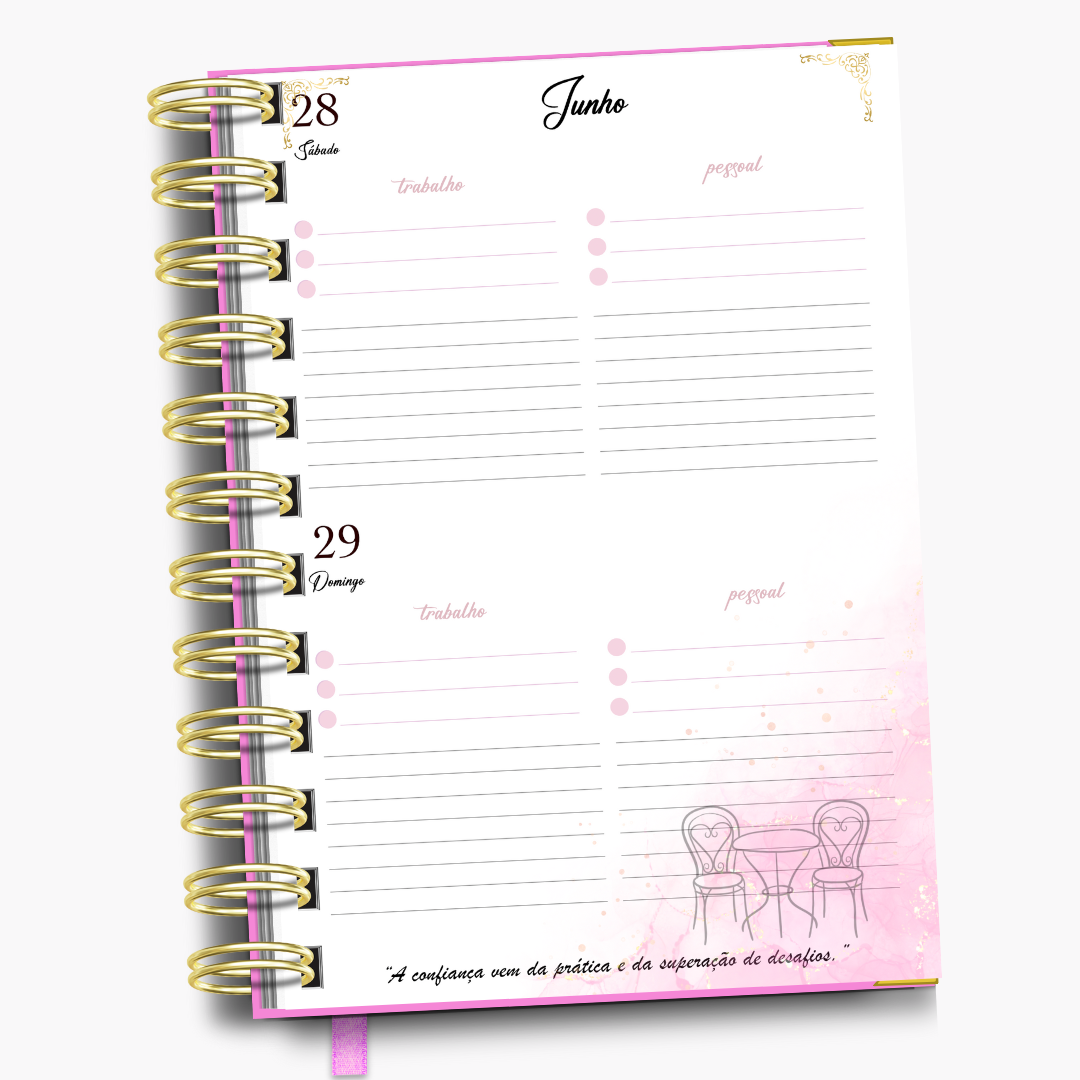 Agenda Sonho Cor de Rosa