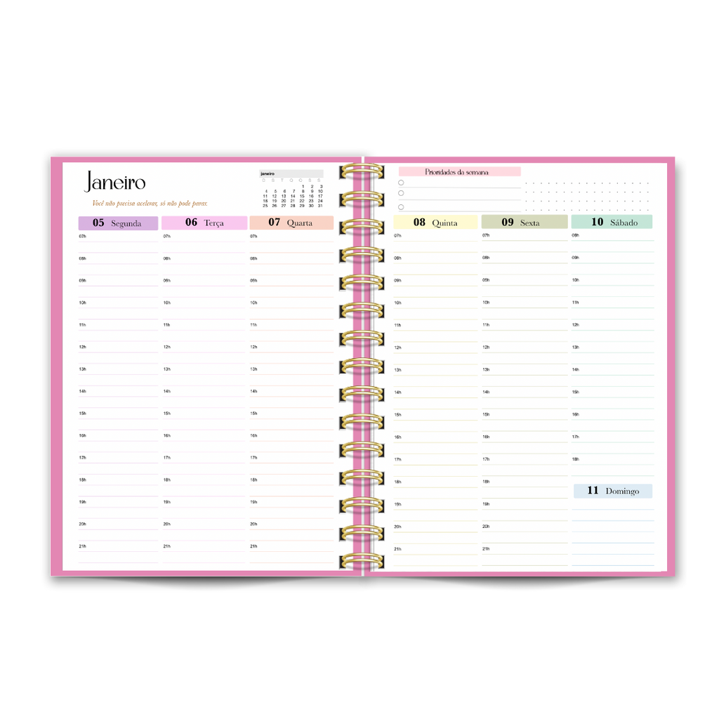 Agenda Personalizada de marcações/ ou diária com 1 dia por página