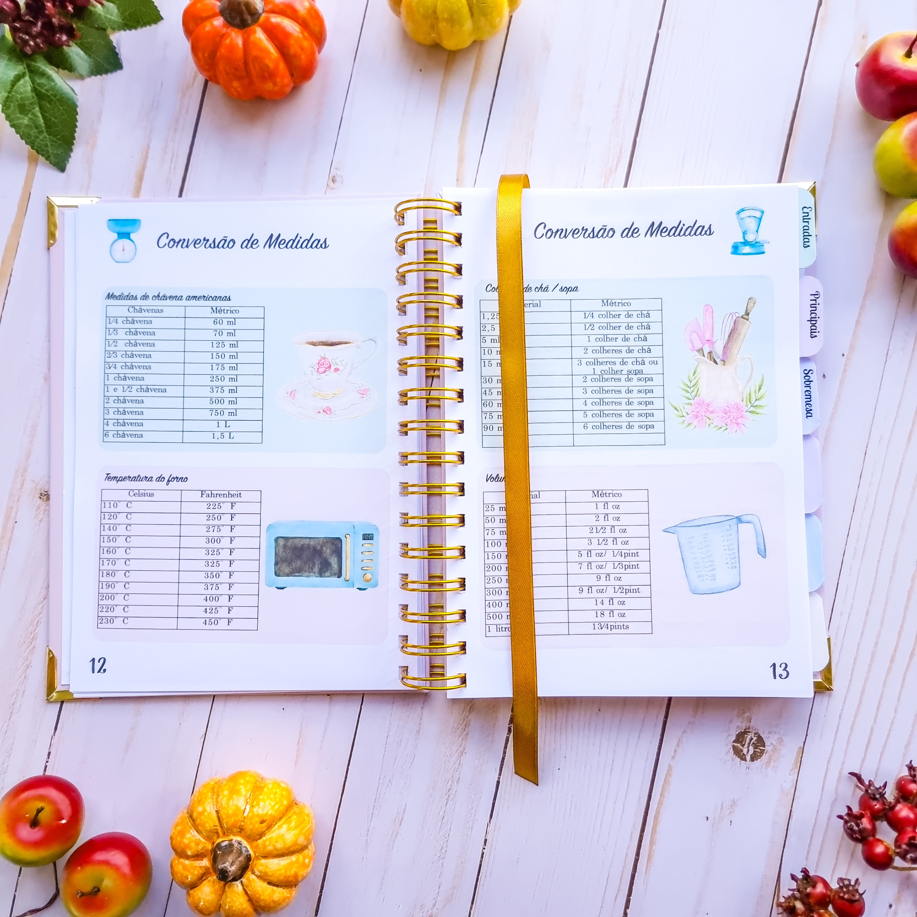 Caderno de Receitas A Alegria de Cozinhar