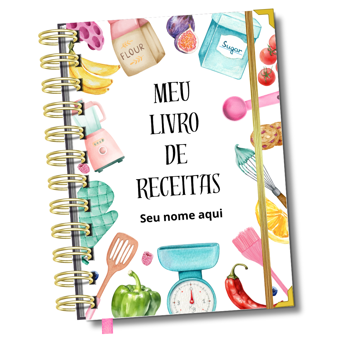 Caderno de Receitas A Alegria de Cozinhar