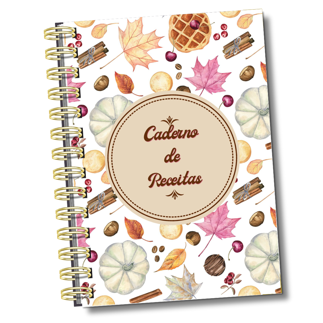 Caderno de Receitas Básico A Alegria de Cozinhar