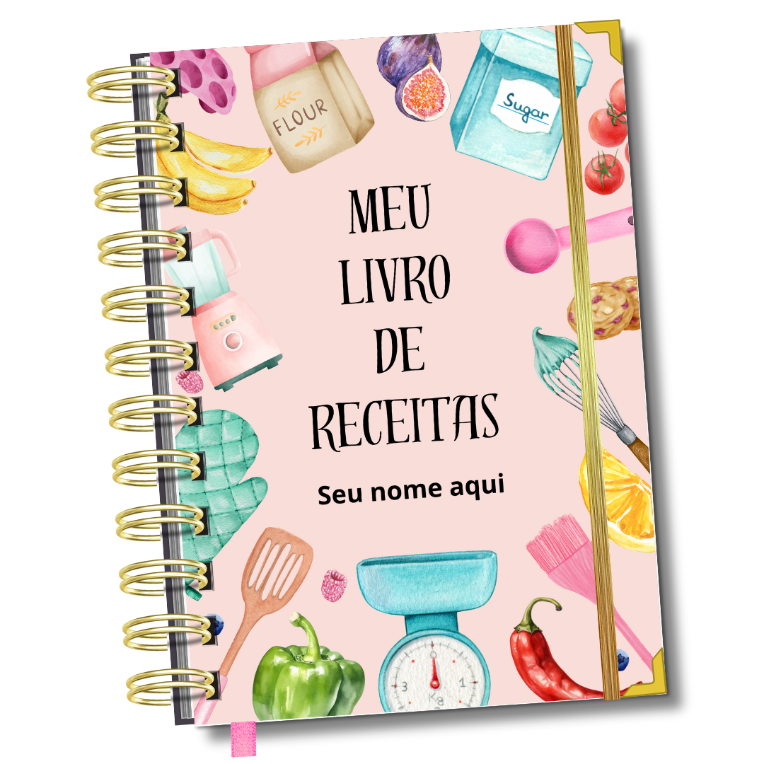 Caderno de Receitas A Alegria de Cozinhar