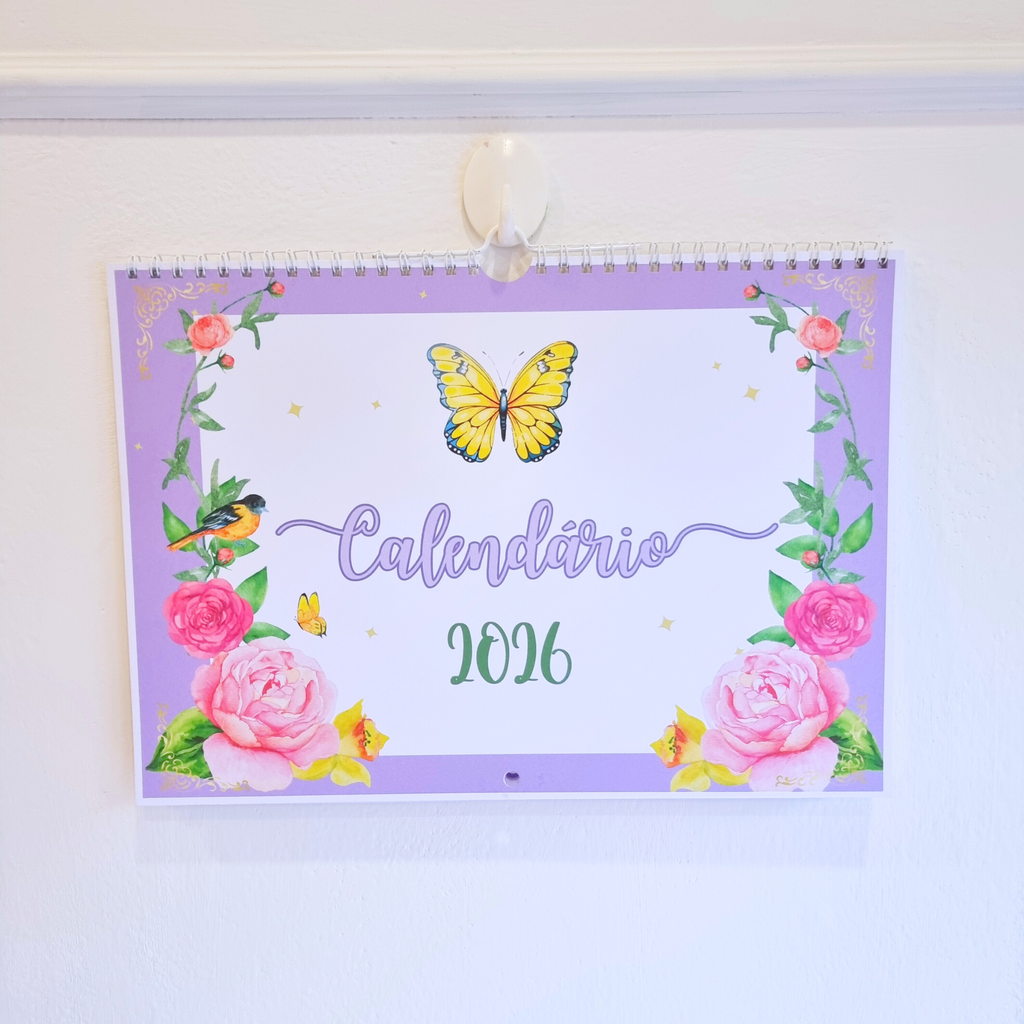 Calendário 2026 Jardim Encantado