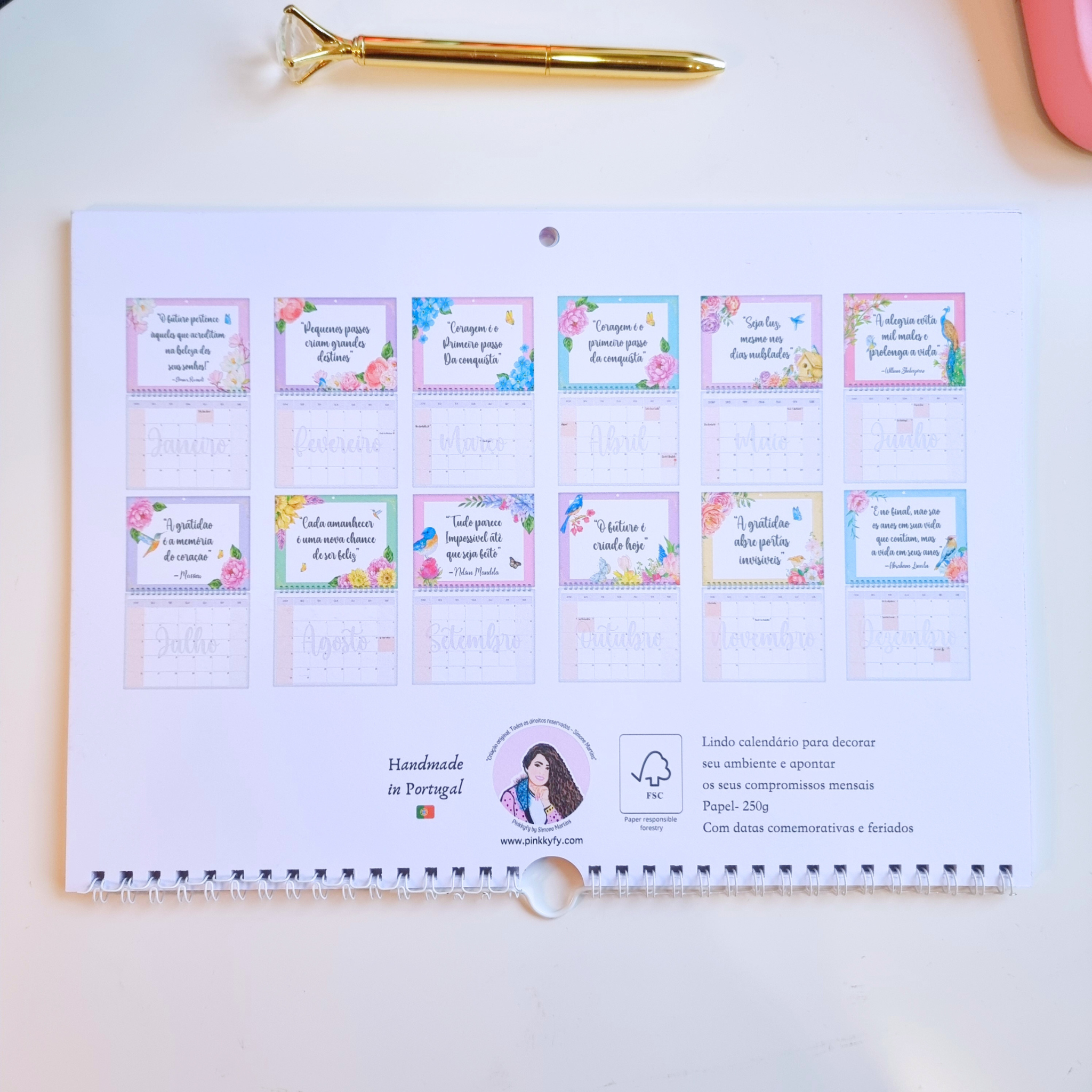 Calendário 2026 Jardim Encantado