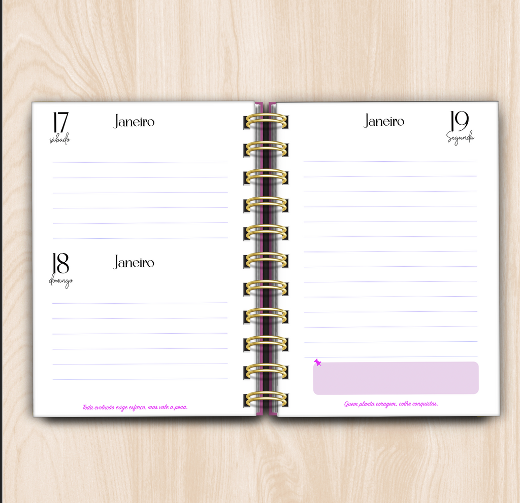 Agenda Diária Jardim Encantado (Mini A6) 2026 Sofia