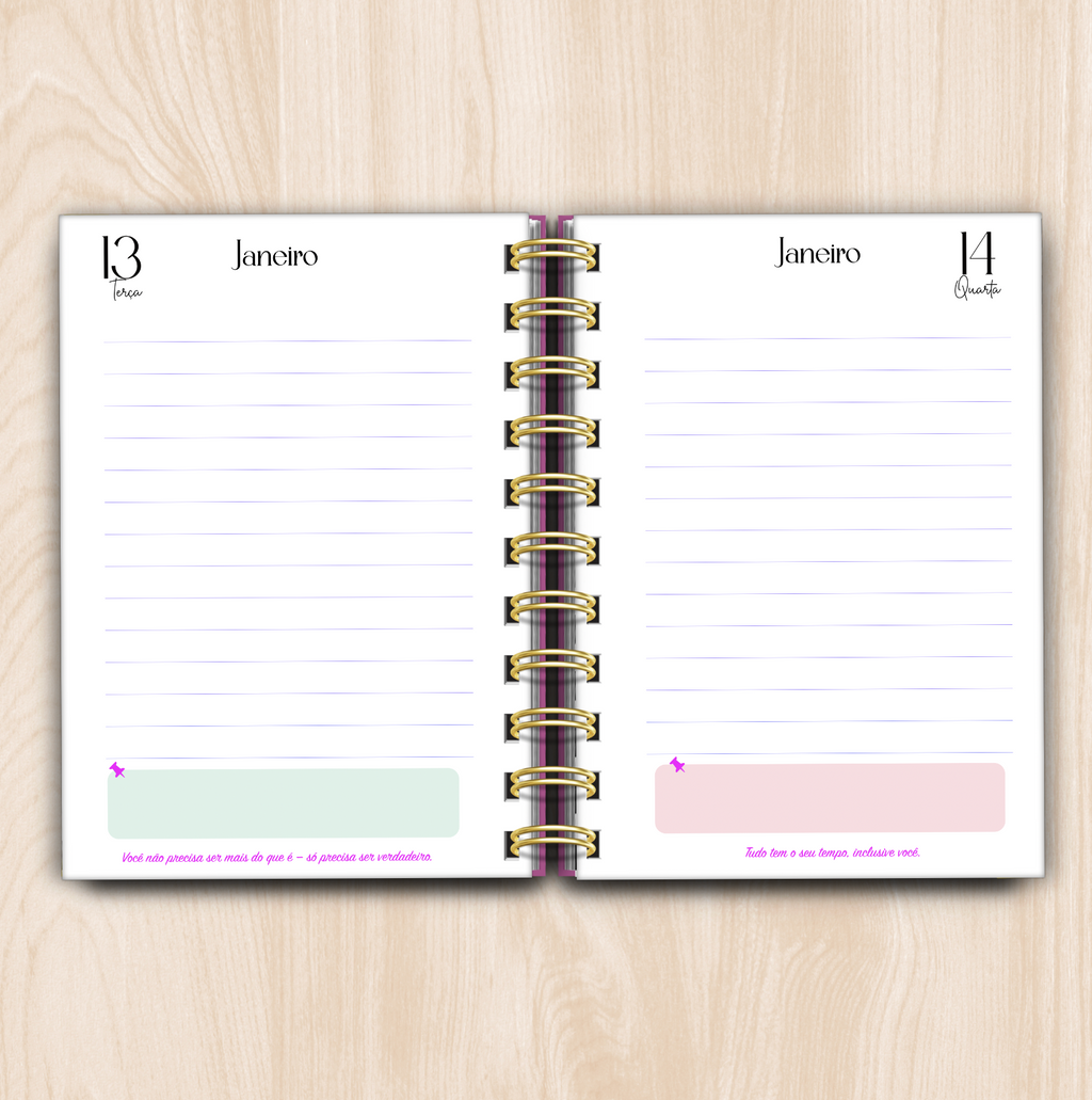 Agenda Diária Jardim Encantado (Mini A6) 2026 Sofia