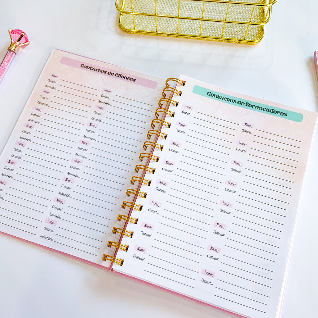Agenda Tema Bolos Cake  2025 Semanal