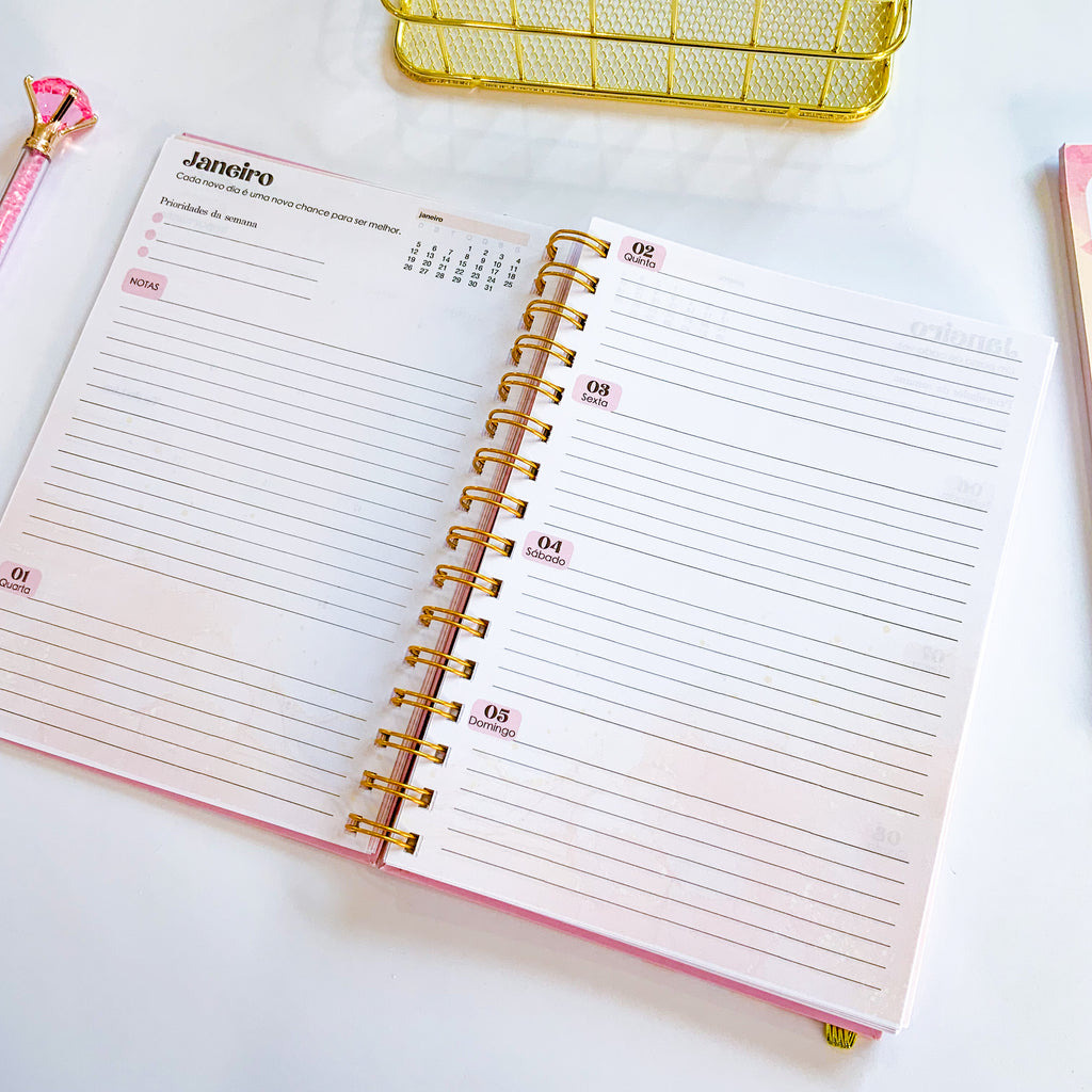 Agenda Tema Bolos Cake  2025 Semanal