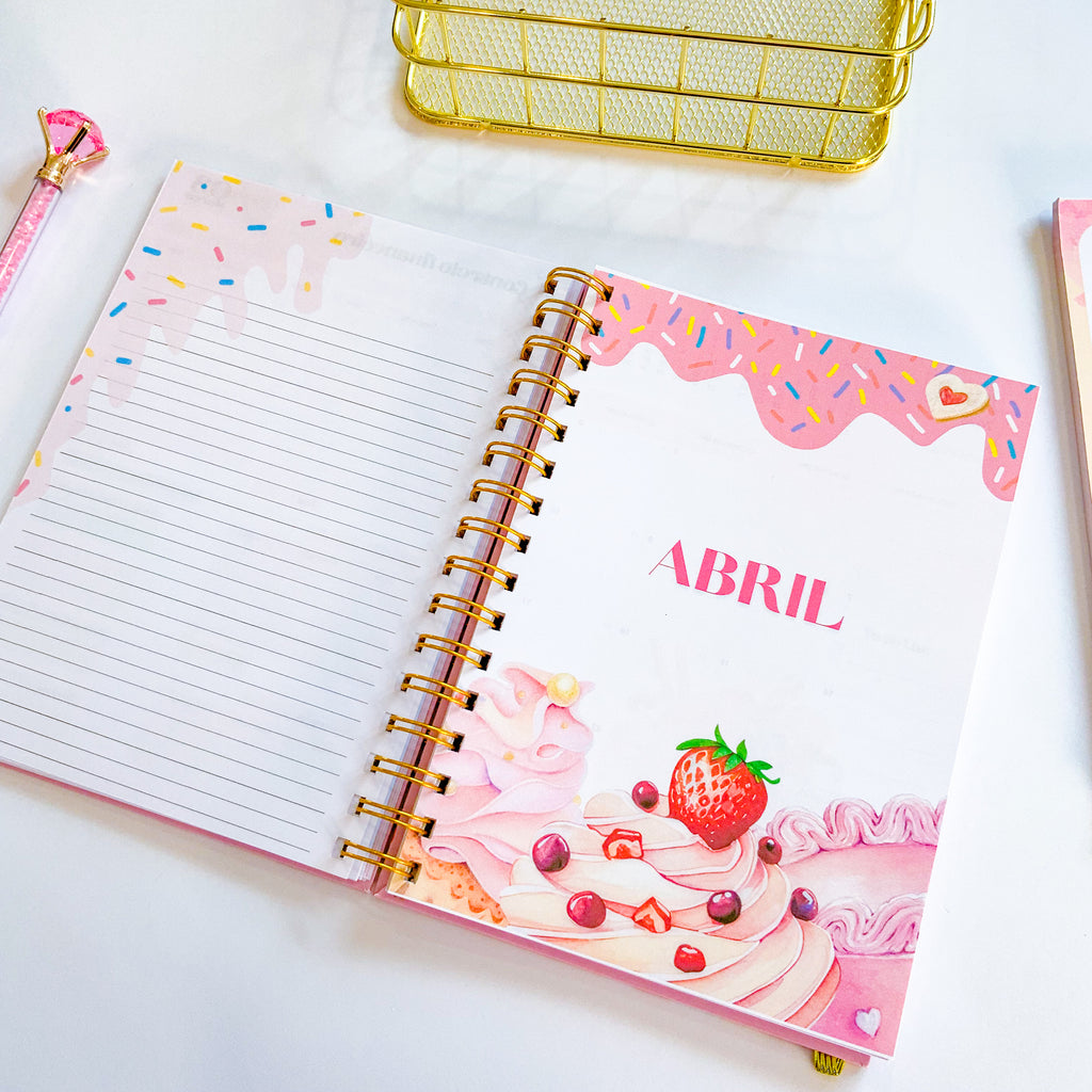 Agenda Tema Bolos Cake  2025 Semanal