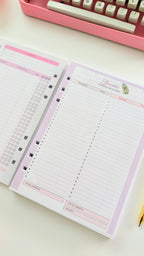 Recarga de agenda de marcações para caderno inteligente de disco e fichários