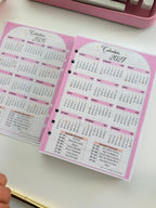 Recarga de agenda de marcações para caderno inteligente de disco e fichários