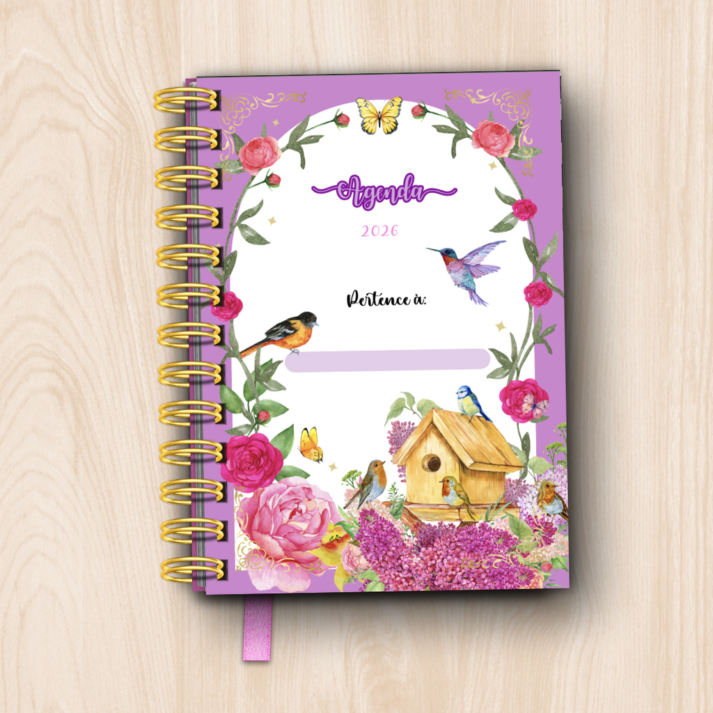 Agenda Diária Jardim Encantado (Mini A6) 2026 Sofia