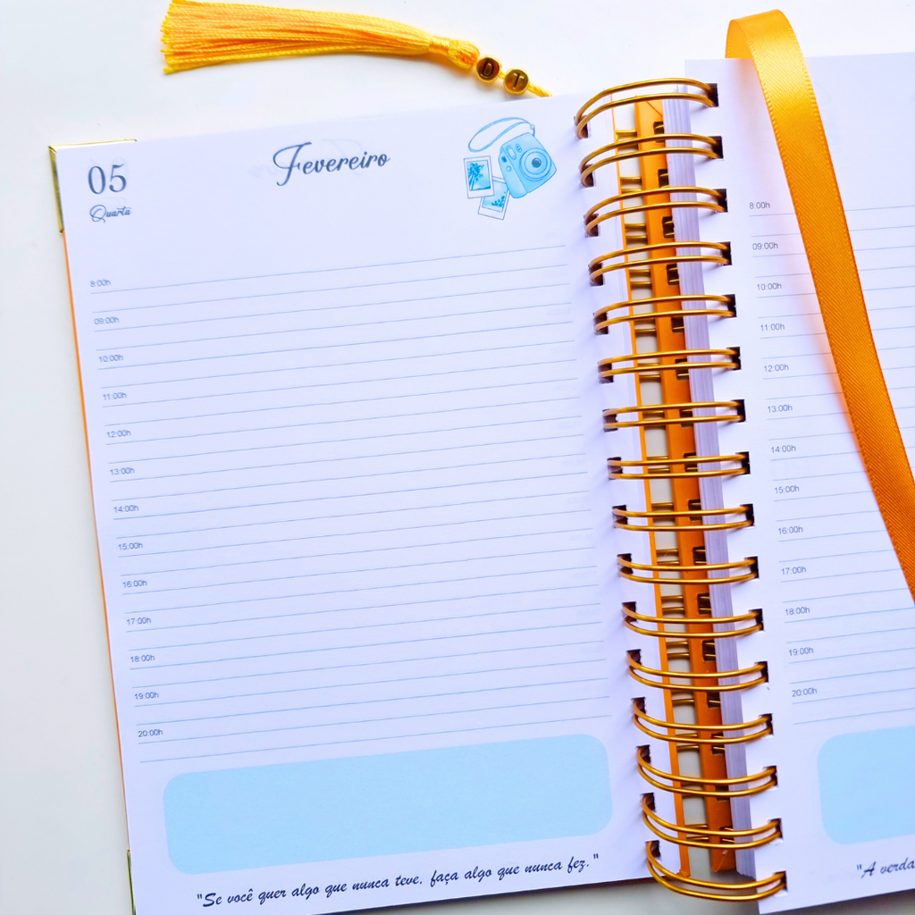 Agenda tema viagem Live, Love, Travel