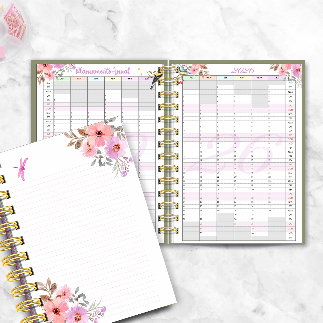 Agenda semanal vertical 2026