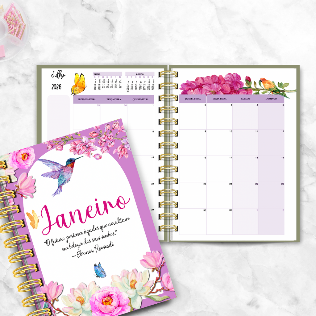 Agenda semanal vertical 2026