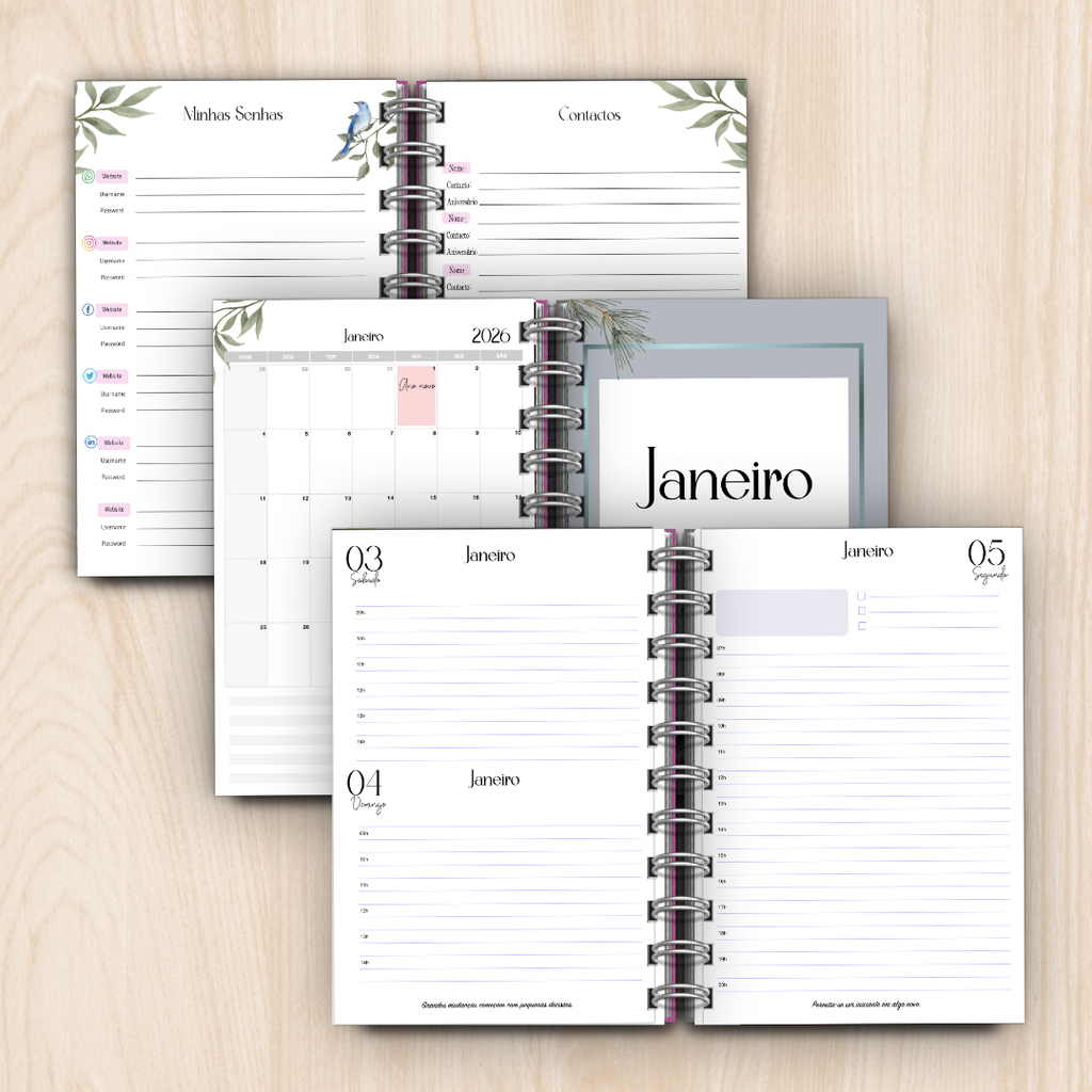 Agenda Diária 2026 Horizonte