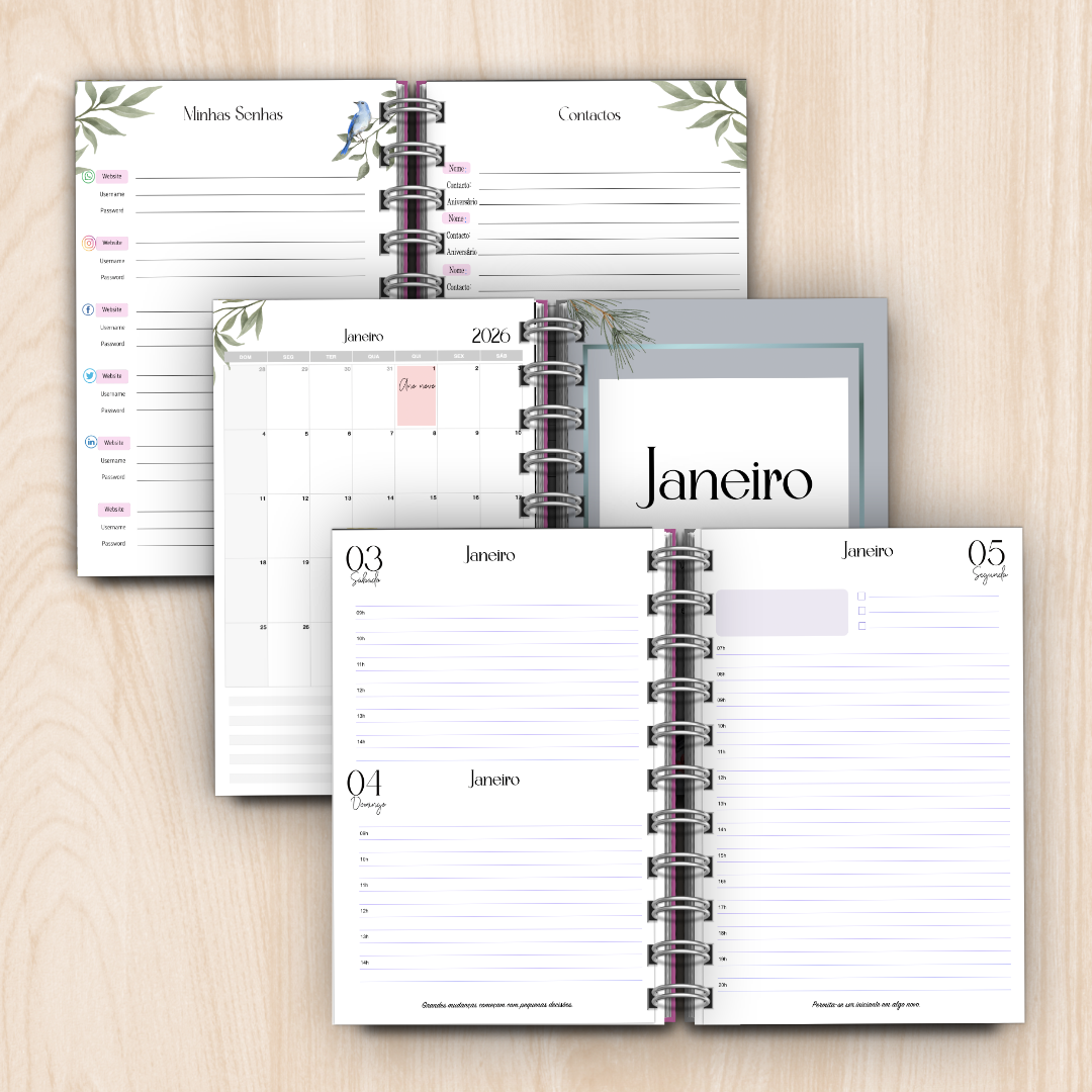 Agenda Diária 2026 Horizonte