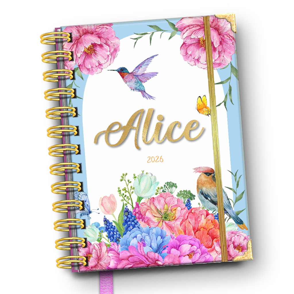 Agenda Diária 2026 Jardim Encantado Maria Alice