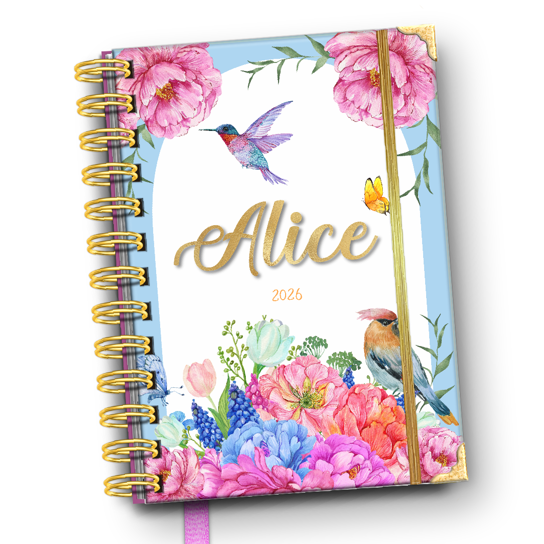 Agenda Diária Jardim Encantado (Mini A6) 2026 Sofia