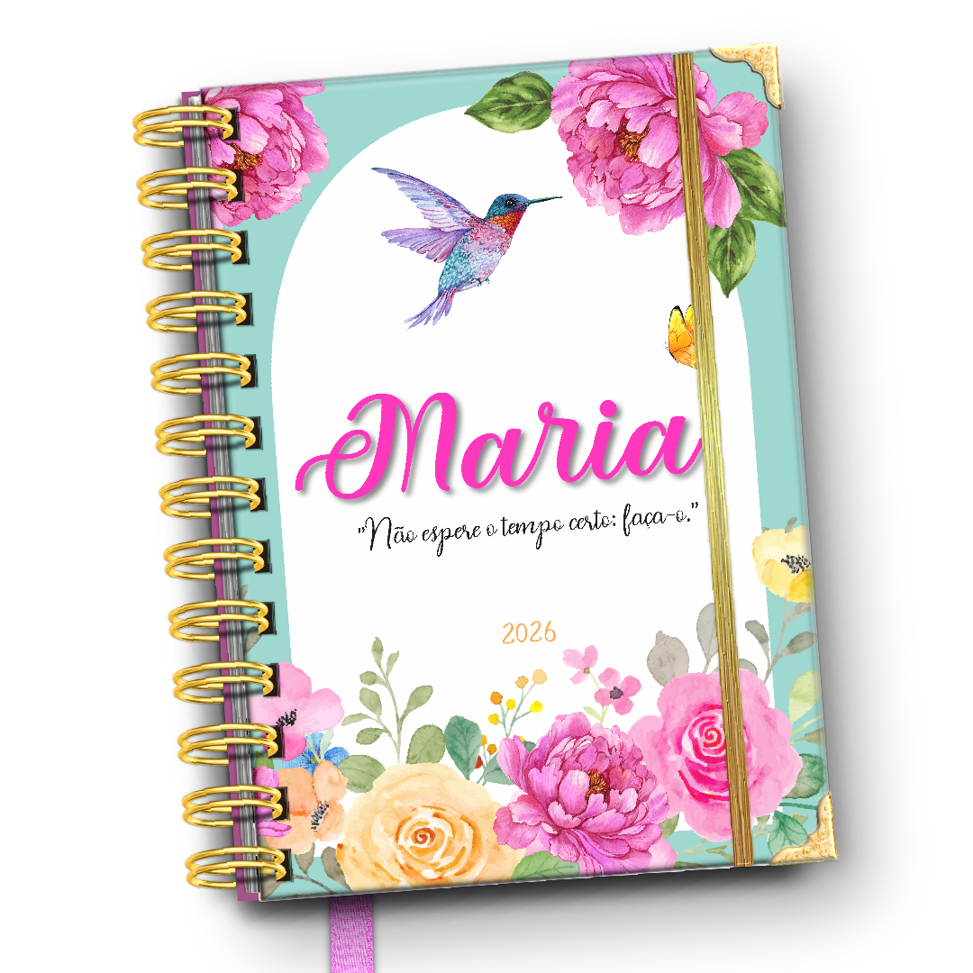 Agenda Diária 2026 Jardim Encantado Maria