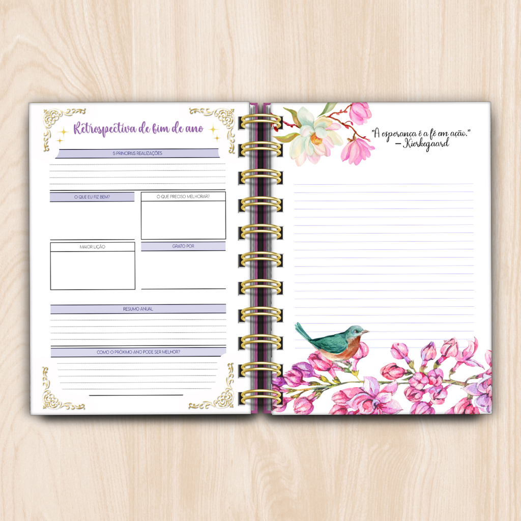 Agenda Diária Jardim Encantado (Mini A6) 2026 Sofia