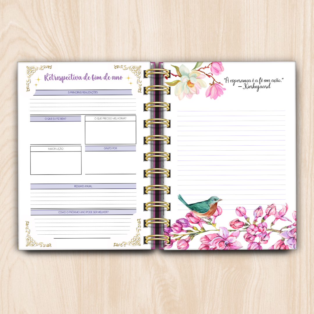 Agenda Diária Jardim Encantado (Mini A6) 2026 Sofia