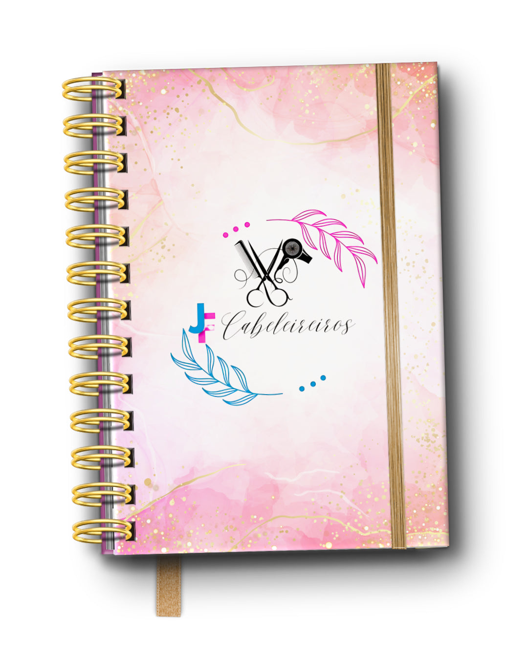 Agenda de marcações e agendamentos profissional rose