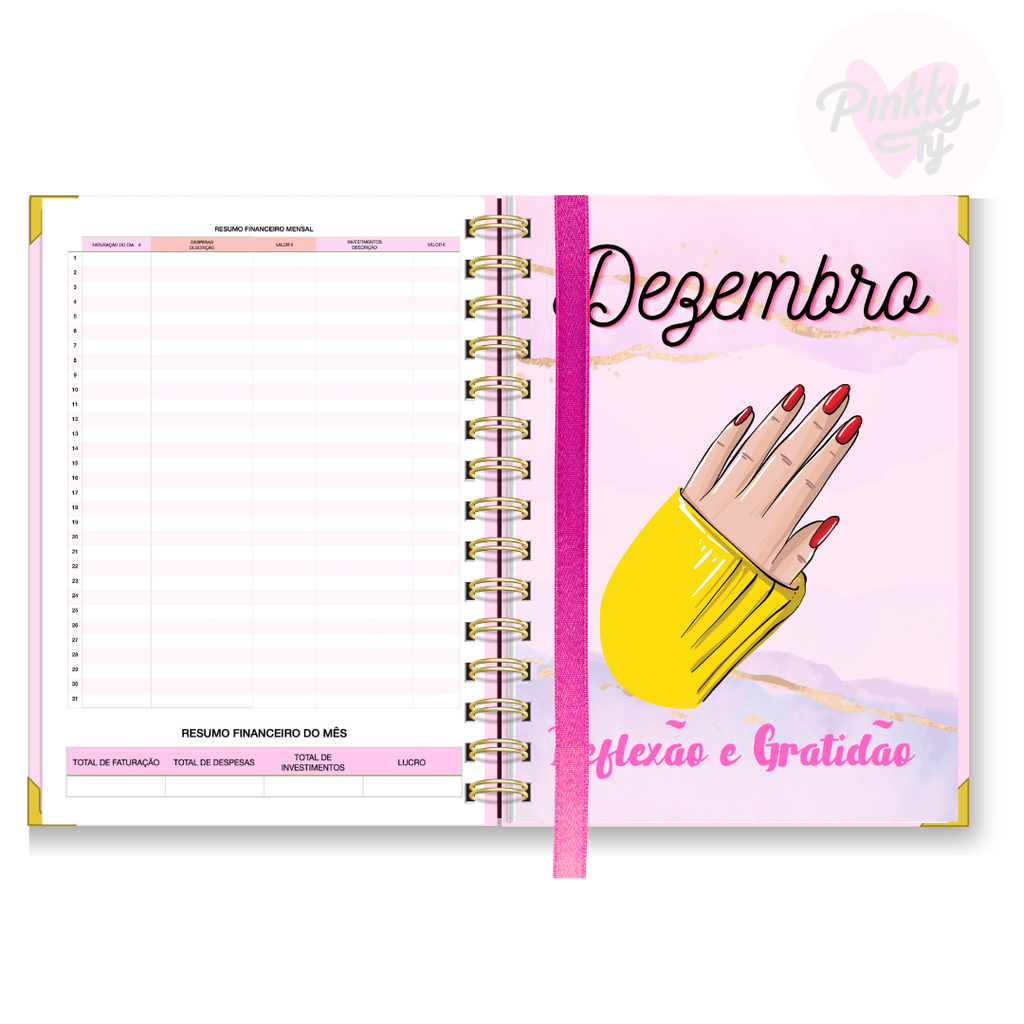 Agenda Nail Design 2025 (Marcações 1 dia p/ pág)