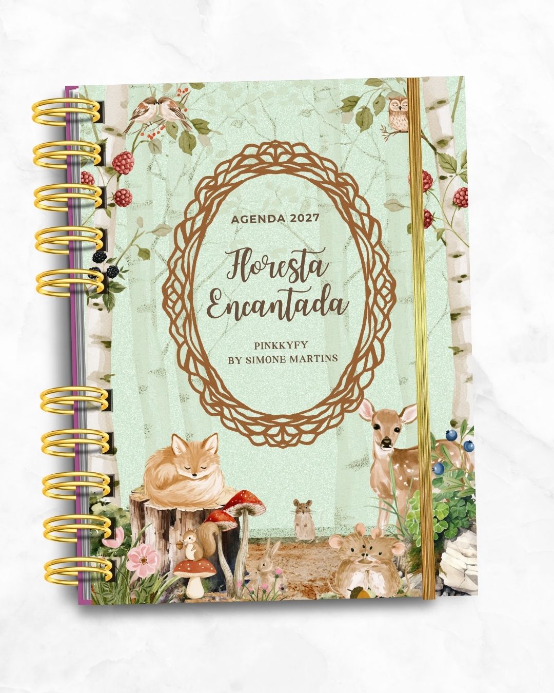 Agenda Semanal Ilustrada Floresta Encantada