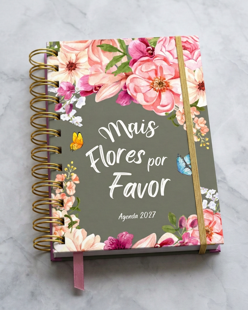 Agenda Diária Mais Flores Por Favor
