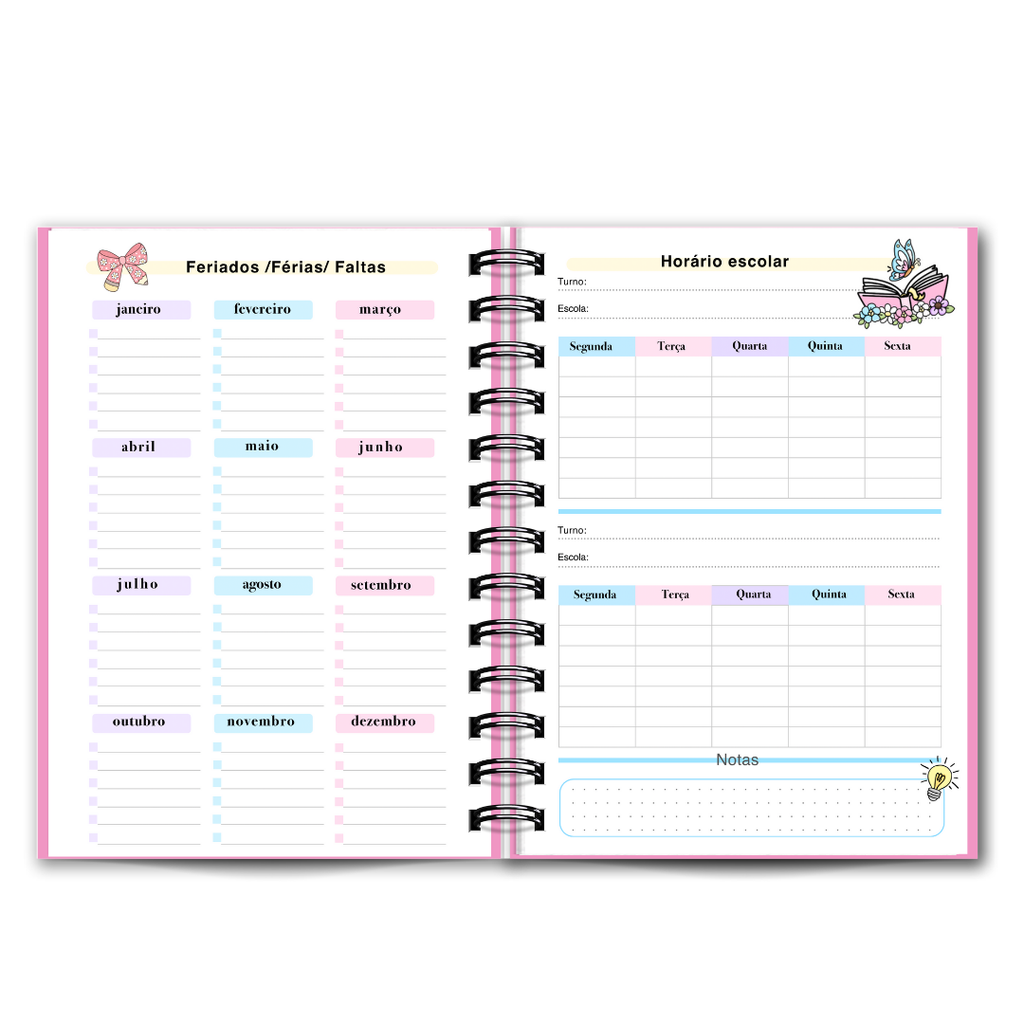 Agenda do Professor / Educadora / 2025-2026 Diária