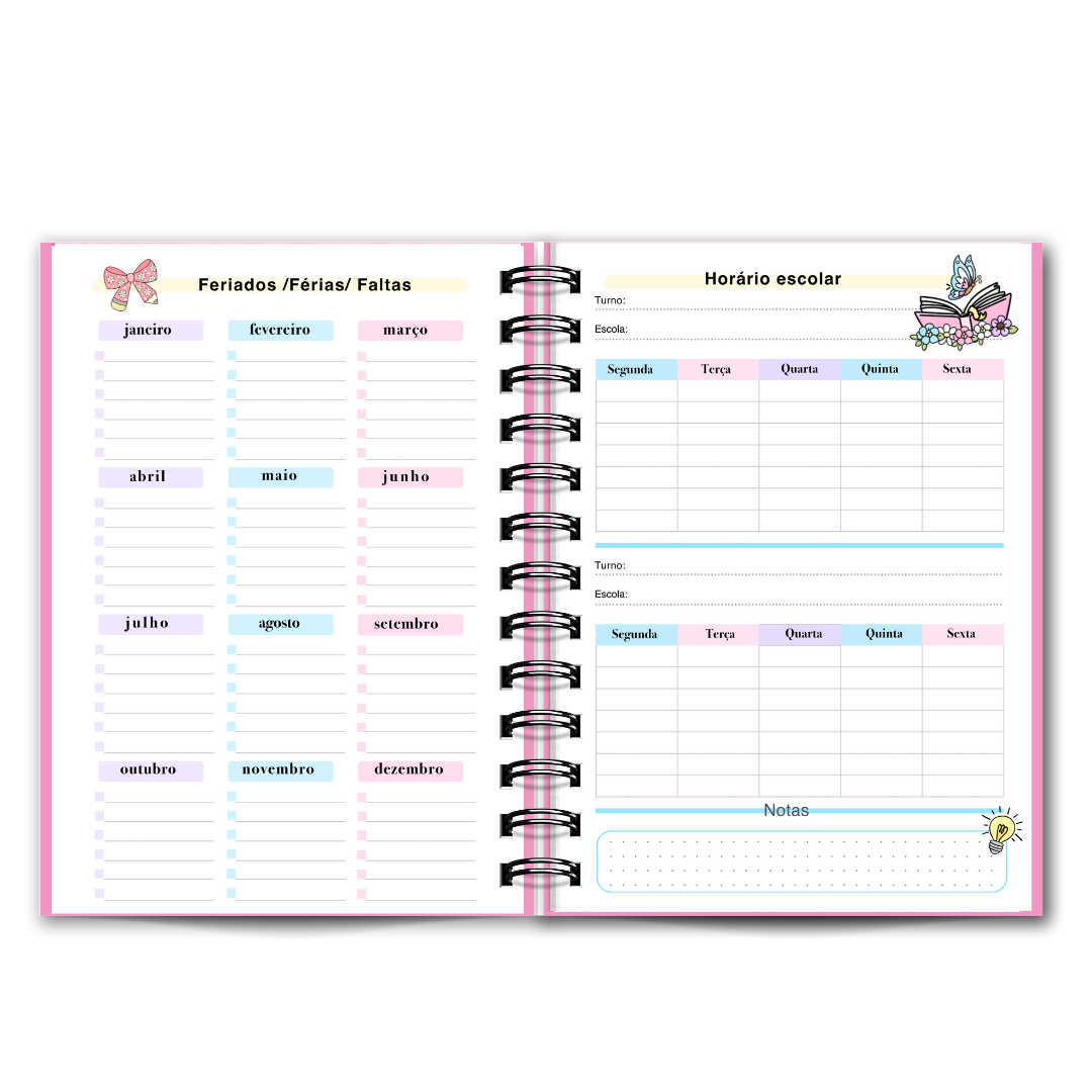Agenda do Professor / Educadora / 2025-2026 Diária