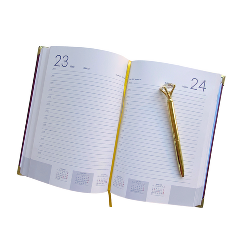 Agenda Básica Diária Verde