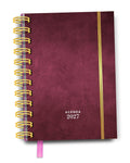 Agenda Semanal Dark Cherry