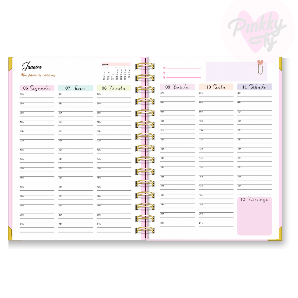 Agenda semanal vertical Love Dogs