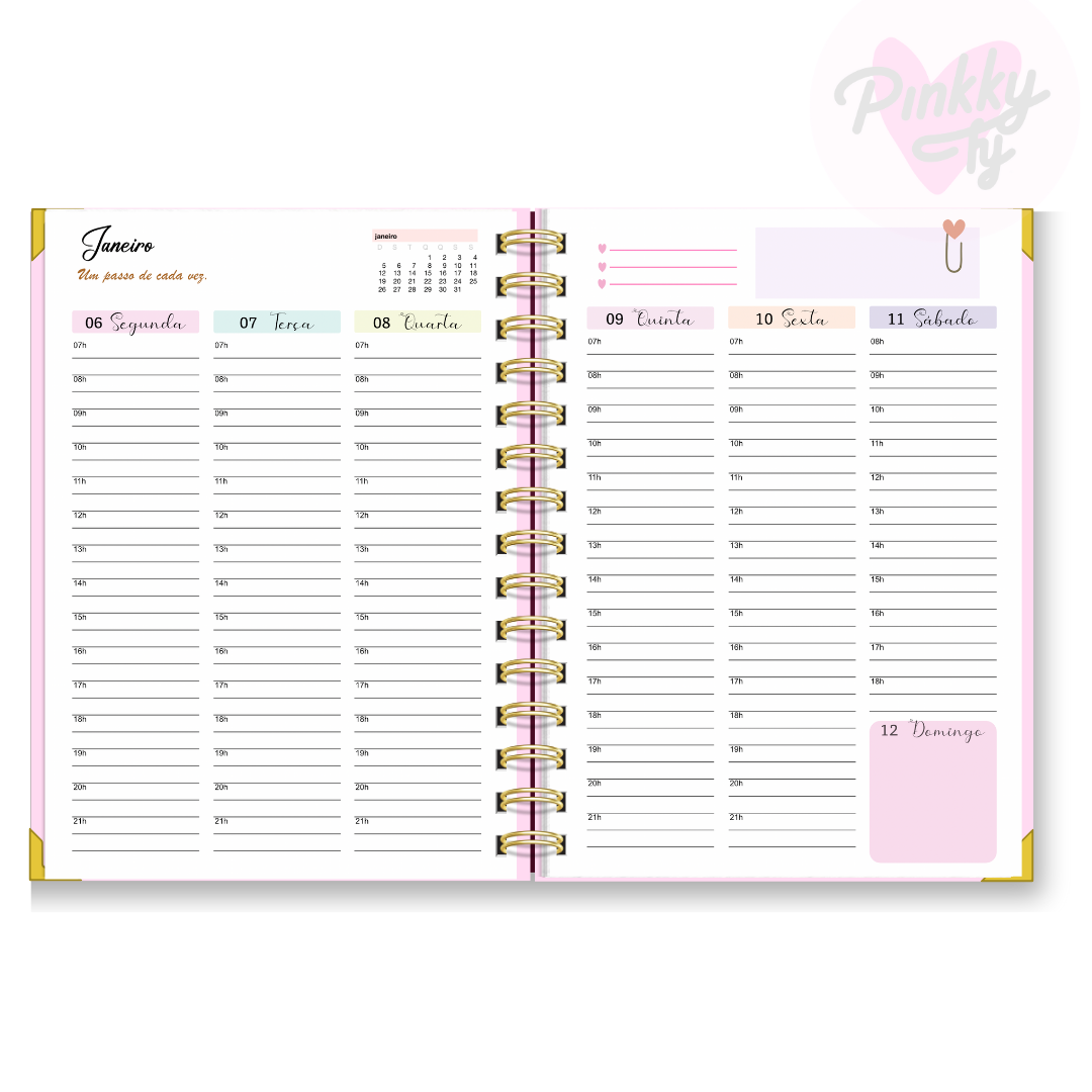 Agenda semanal vertical Love Dogs