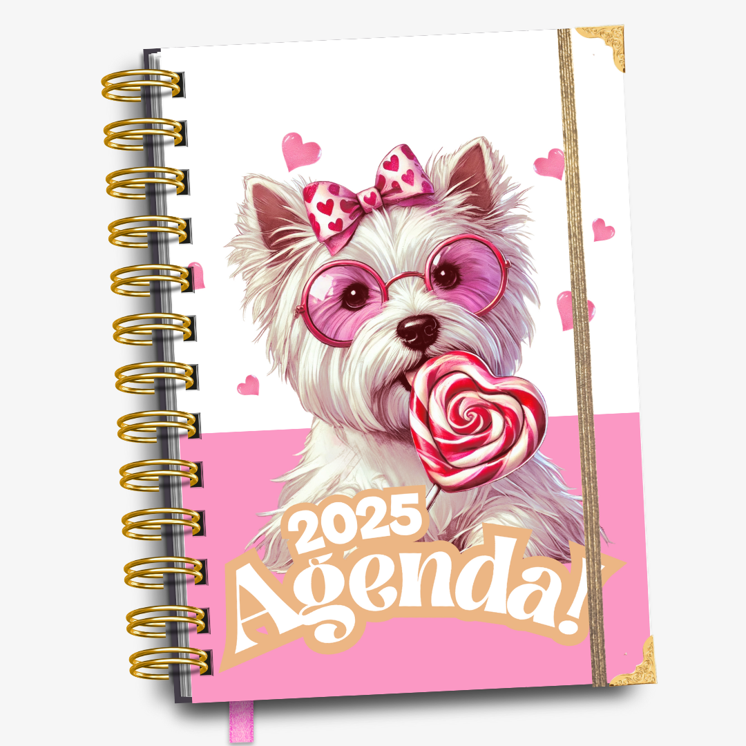 Agenda semanal vertical Love Dogs