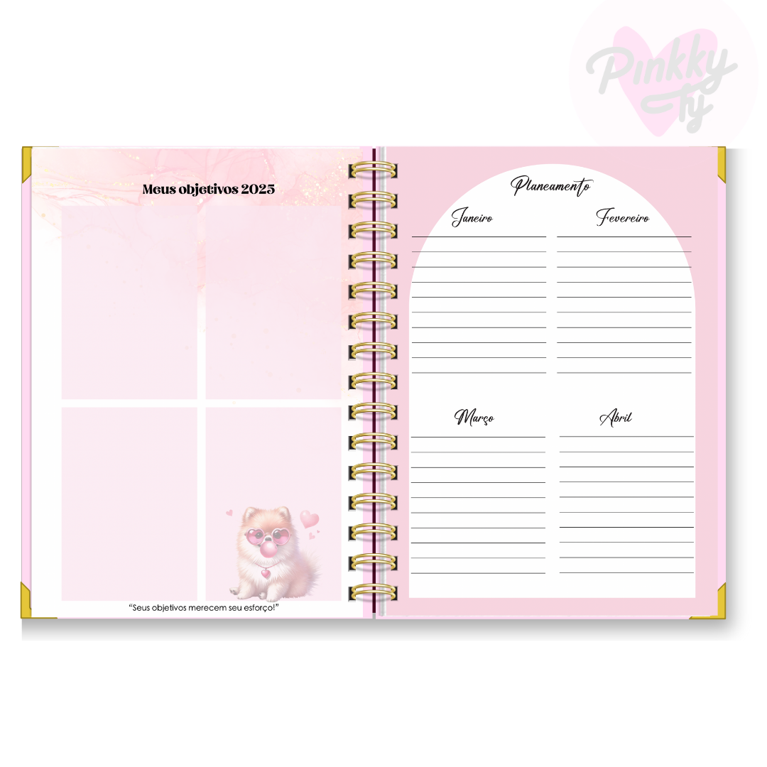 Agenda semanal vertical Love Dogs