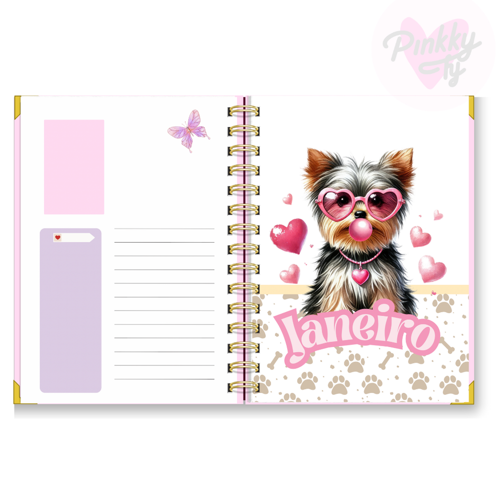 Agenda semanal vertical Love Dogs