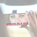 ✨ Autocolante para Espelho Retrovisor – "You can do it, girl!" ✨